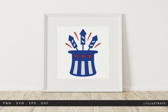 4th July Hat Fireworks SVG Clipart Review for Real Projects