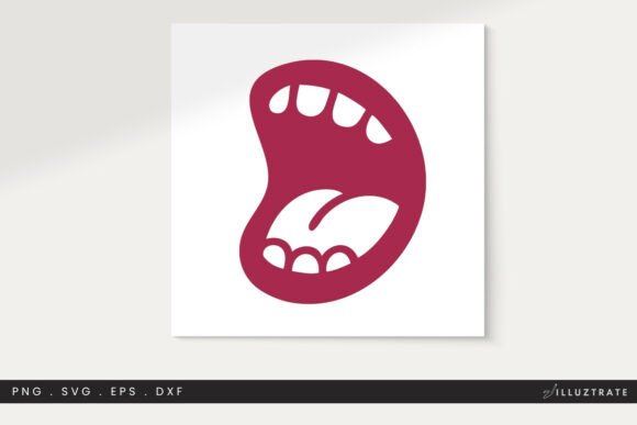 Open Mouth SVG Cut File Clipart PNG Review for Real Projects