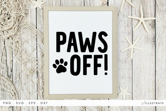 Paws Off SVG Clipart: A Playful Design for Real Craft Projects
